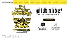 Desktop Screenshot of buttermilkdaysfestival.com