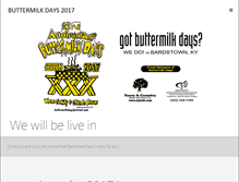Tablet Screenshot of buttermilkdaysfestival.com
